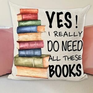 Last one! New! Cozy Book Lover Pillow Cover